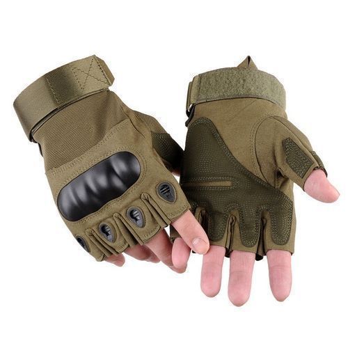 Paire de Gant Fitness / Musculation en Microfibre - Vert